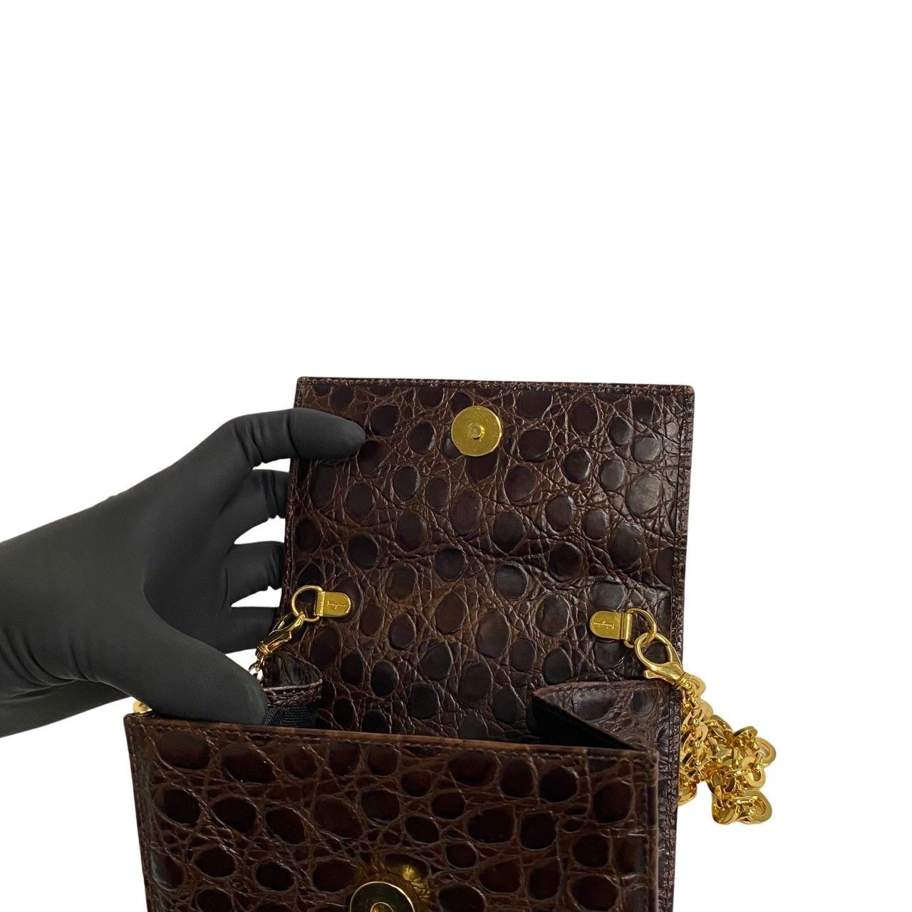 極美品 サルヴァトーレフェラガモ ヴァラリボン ハンドバッグ レザー ブラウン Salvatore Ferragamo】サルヴァトーレフェラガモ ヴァラリボン