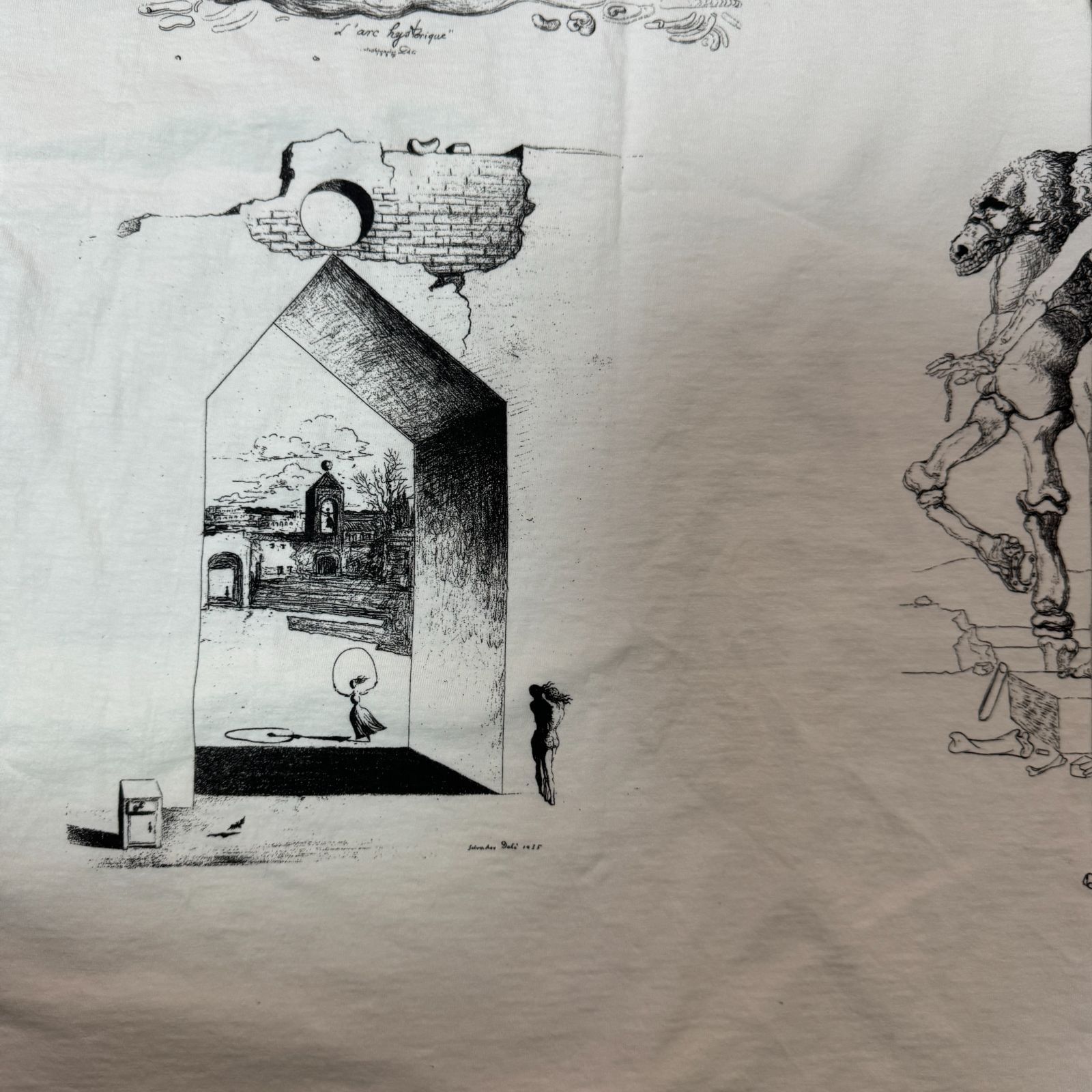 80s - 90s アートTシャツ Salvador Dali サルバドールダリ Lサイズ 