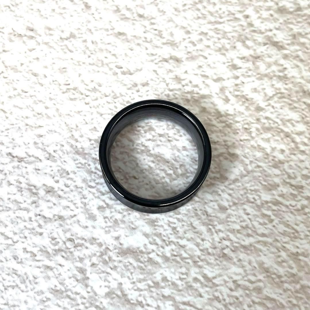 美品✨Tiffany ティファニー リング 指輪 ロゴ チタン ブラック 14号