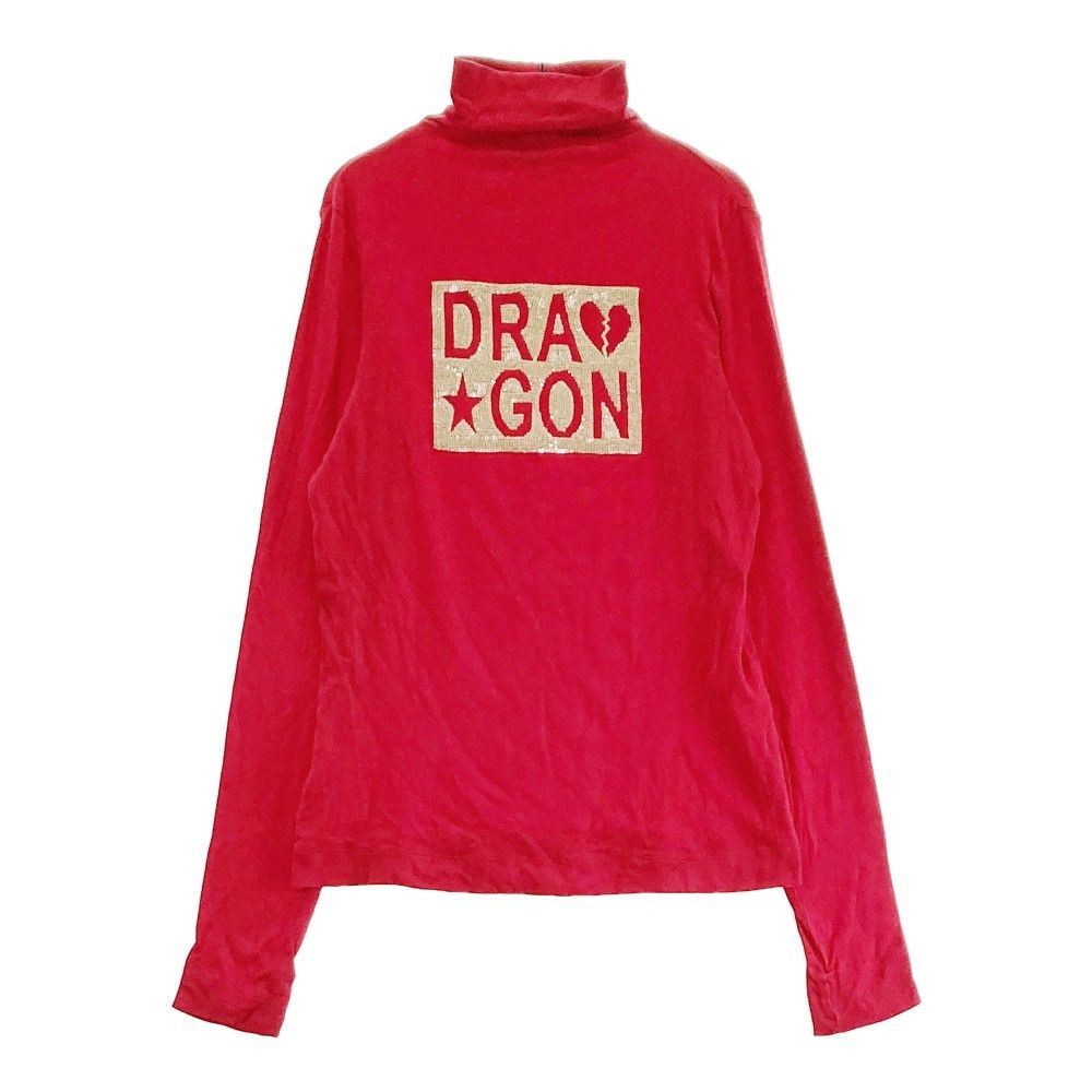 サイズ：2 DANCE WITH DRAGON ダンスウィズドラゴン ハイネック 長袖Tシャツ レッド系 [240101337667]# ゴルフウェア  レディース ストスト - メルカリ