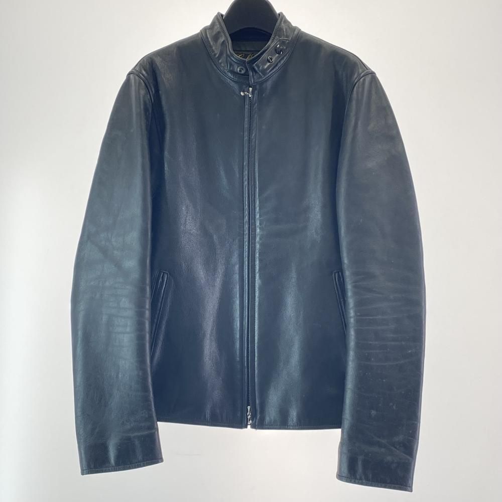 中古】coal black レザージャケット ブラック サイズM コールブラック 