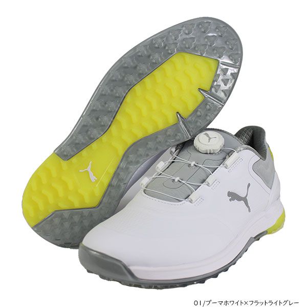 ♦️【プーマ】✨極美品　ゴルフシューズ　ホワイト　24cm PUMA☆GS-FAST☆ゴルフシューズ☆ホワイト系 (PUMA/メンズ