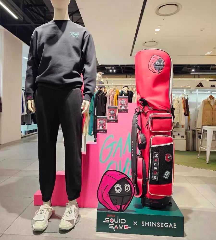 MALBON GOLF イカゲームコラボ キャディバッグ ゴルフバッグ