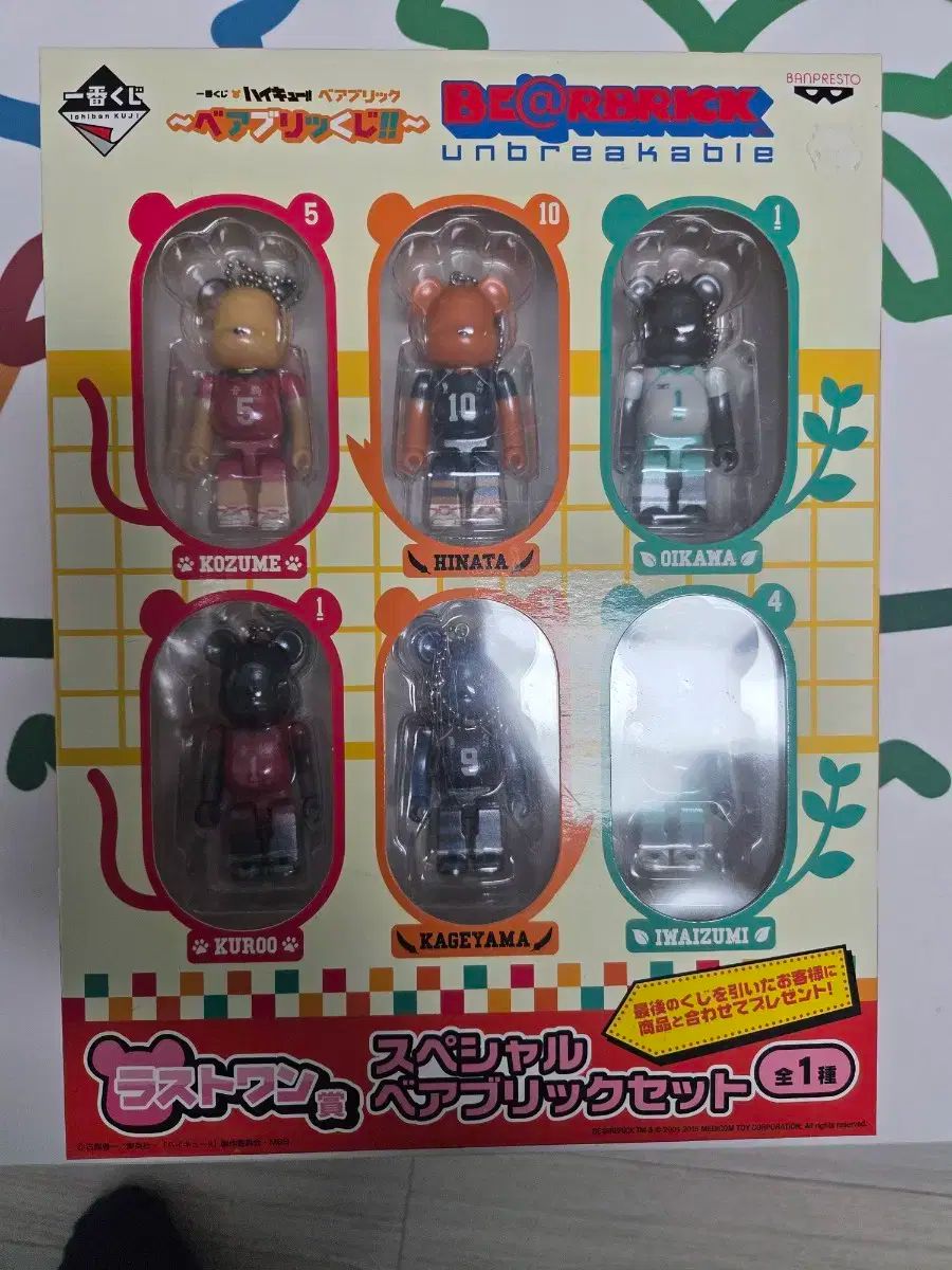ハイキュー！！ BE@RBRICK(ベアブリック) くじ ラストワン賞 出品