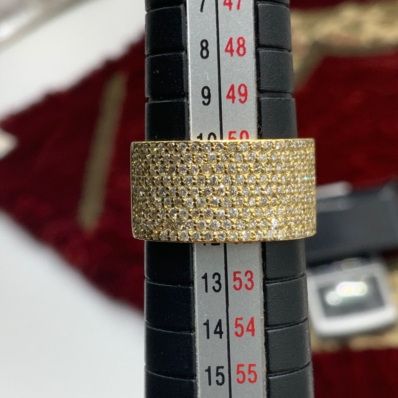 K18 パヴェダイヤ リング 7.9g 約11号 0.95ct - メルカリ
