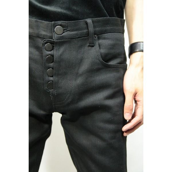 QL Mansion Maker リジットデニムパンツ BLACK サイズ44【 - メルカリ