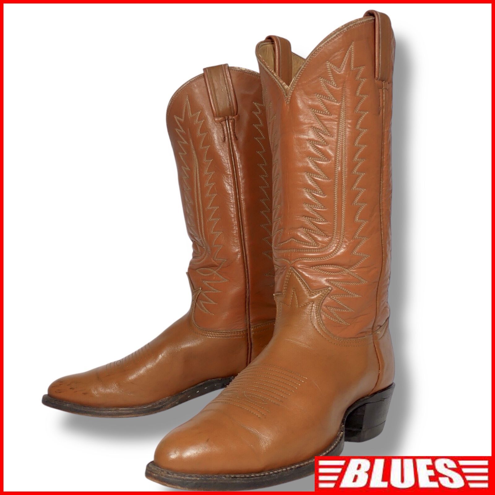 アメリカ製 ウエスタンブーツ Tony Lama 26 トニーラマ USA 茶 8 D 