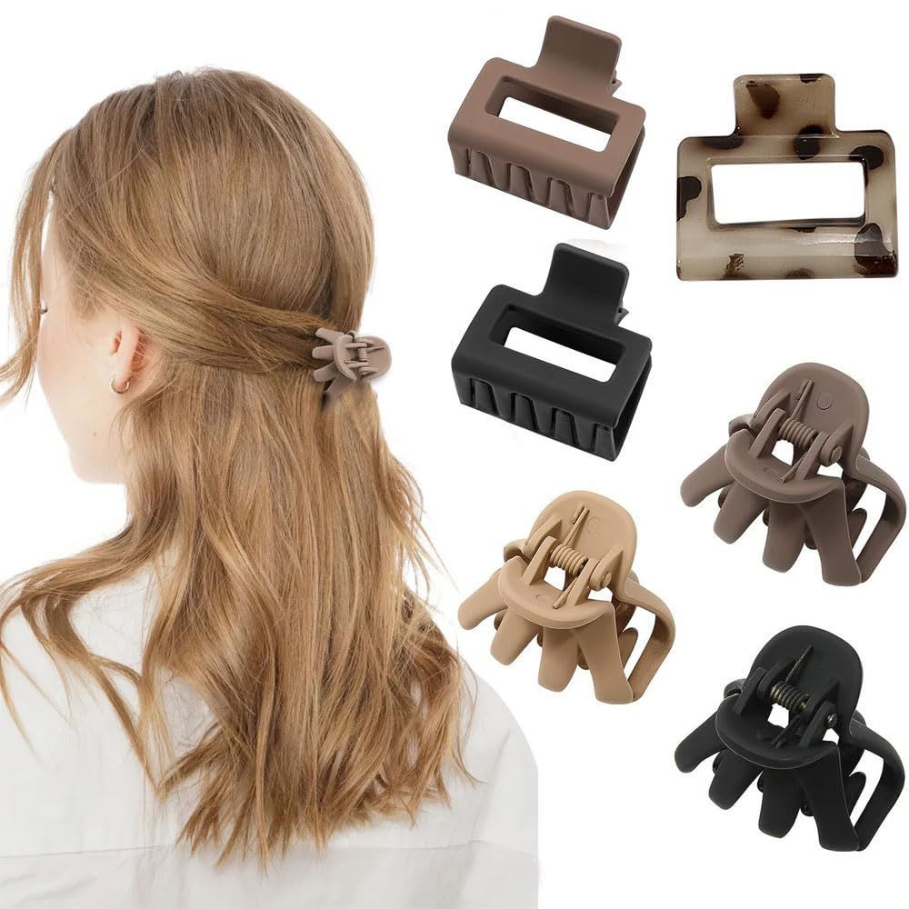 新品 ISHR バンスクリップ ヘアクリップ ミディアム 6個セット