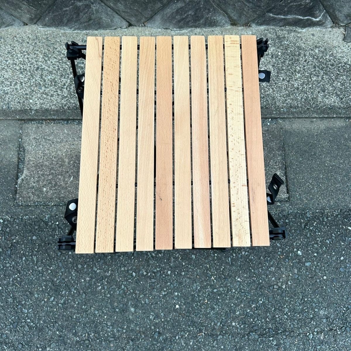 アウトドアテーブル 収納袋付き 天然木 アウトドア 折りたたみテーブル