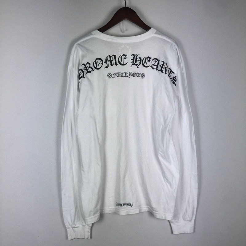 品 CHROME HEARTS クロムハーツ L S PRINT LOGO TEE ロングスリーブ プリント ロゴ Tシャツ 長袖 トップス 190-251016-ks-06-tei