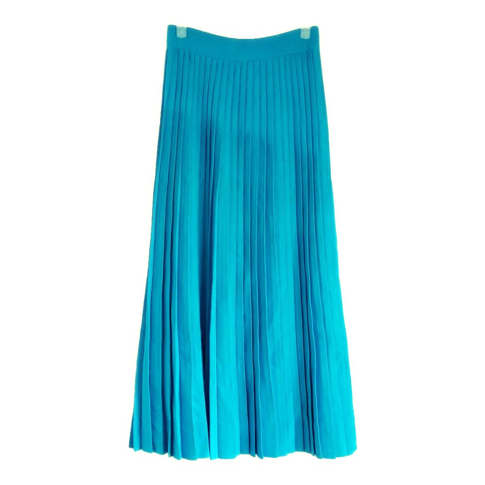 バレンシアガ 正規 ロゴプリーツスカートBALENCIAGA バレンシアガ ロゴ プリーツスカート/620998/M/ブルー/BALENCIAGA