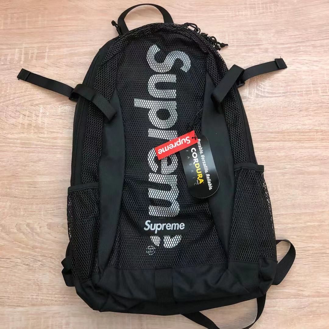 【未使用品】SUPREME 21SS Backpackブラック バックパック