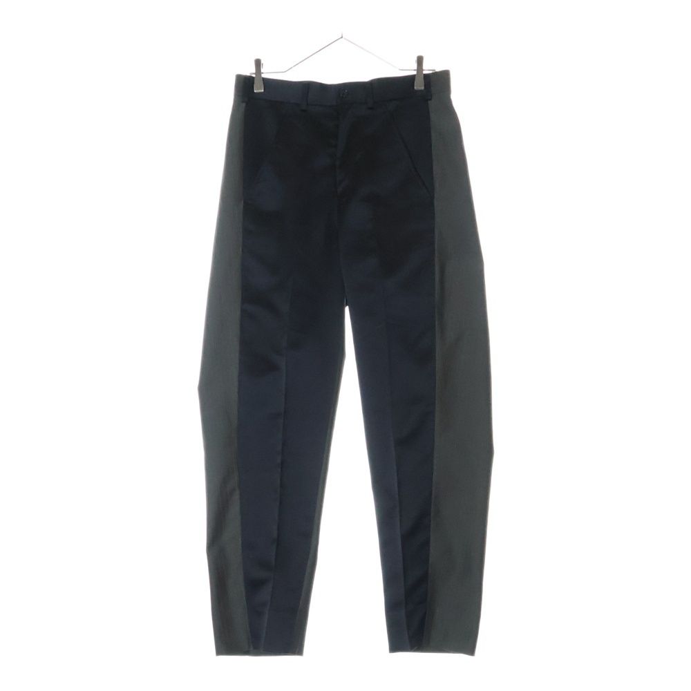 COMME des GARCONS HOMME 樹脂加工　ストライプスラックス COMME des GARCONS ワイドスラックスパンツ シワ加工 - メルカリ