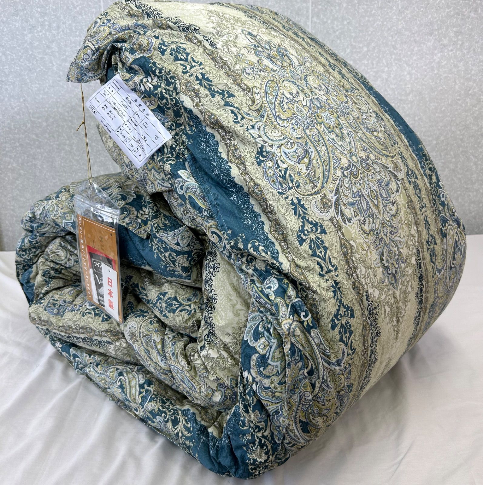 新品！超長綿60サテン二層キルトハンガリーマザーダウン羽毛