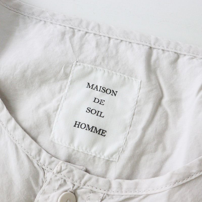 メンズ メゾンドソイルオム maison de soil HOMME ノーカラー 2  