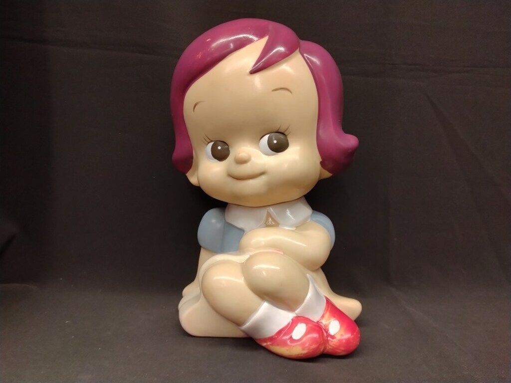 勧業銀行かんぎん カウンターサイズソフビ のばらちゃんおんなのこ座り 220mm