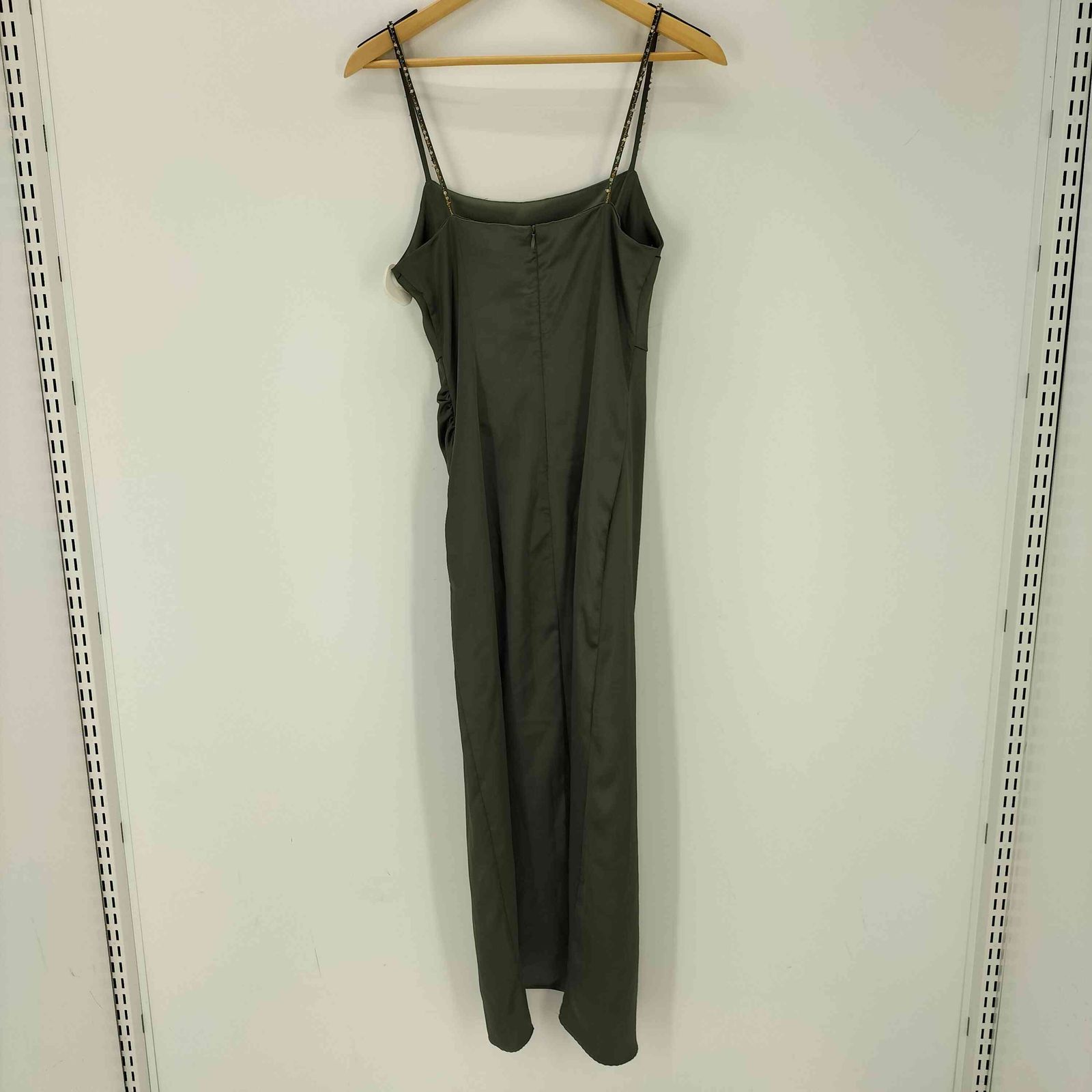 サラ ザラ ZARA SLIP DRESS WITH BEADS サテンドレス レディース XS