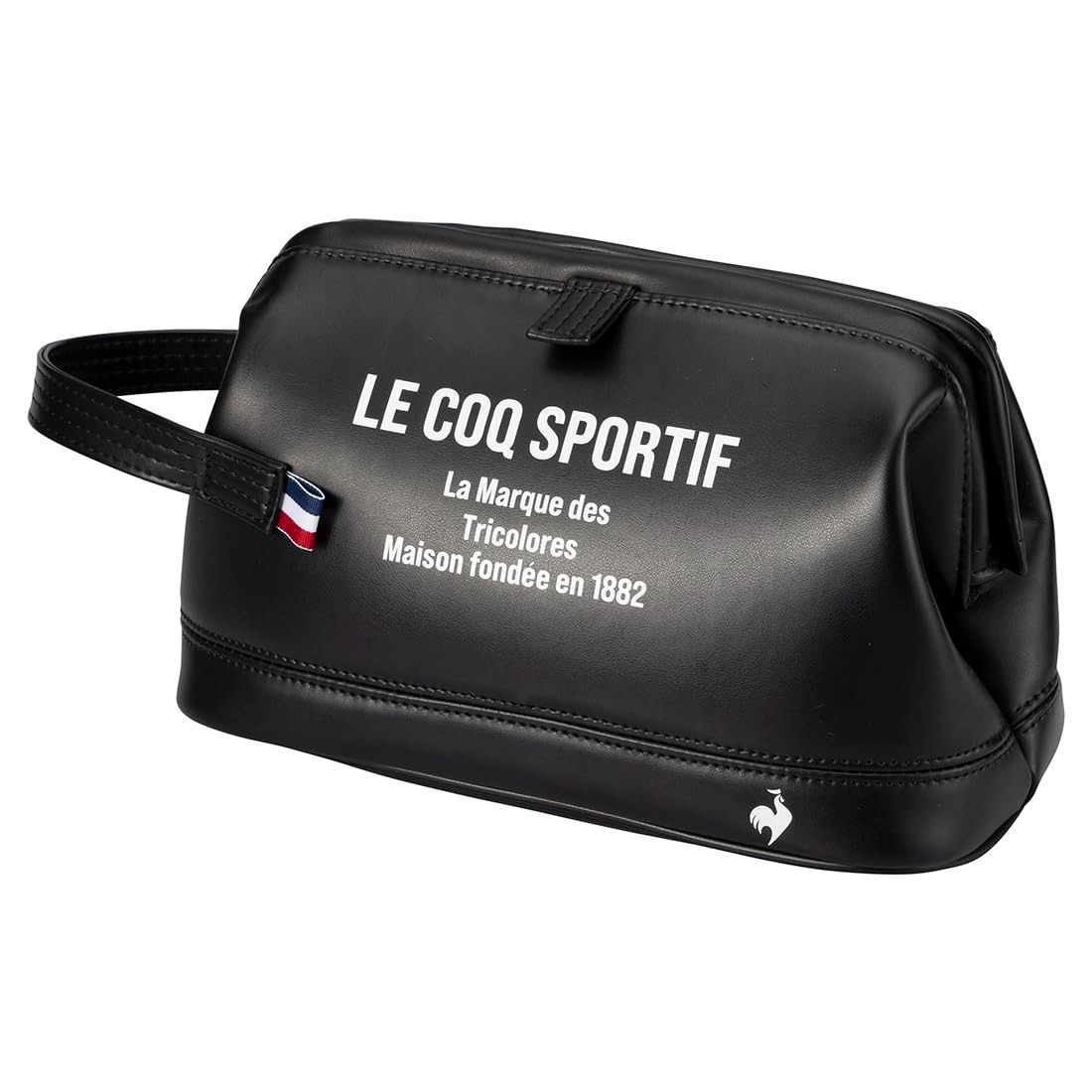 ルコックスポルティフ ゴルフ カートポーチ【ブラック】新品！ 縦型／クラッチタイプ 2WAYカートポーチ(ラウンドバッグ)