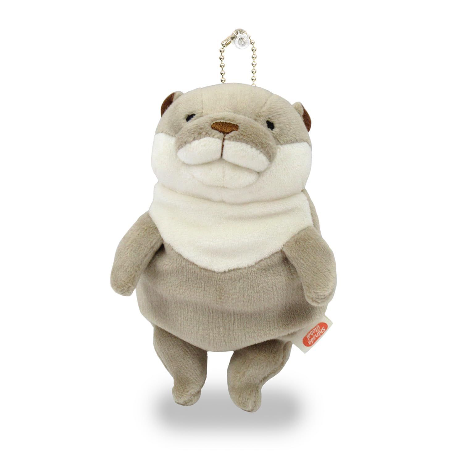 バッケット♡カワウソ&小鳥 人気商品】カワウソ ぬいぐるみ 7×5×14cm アニマル (mini) グレー もち