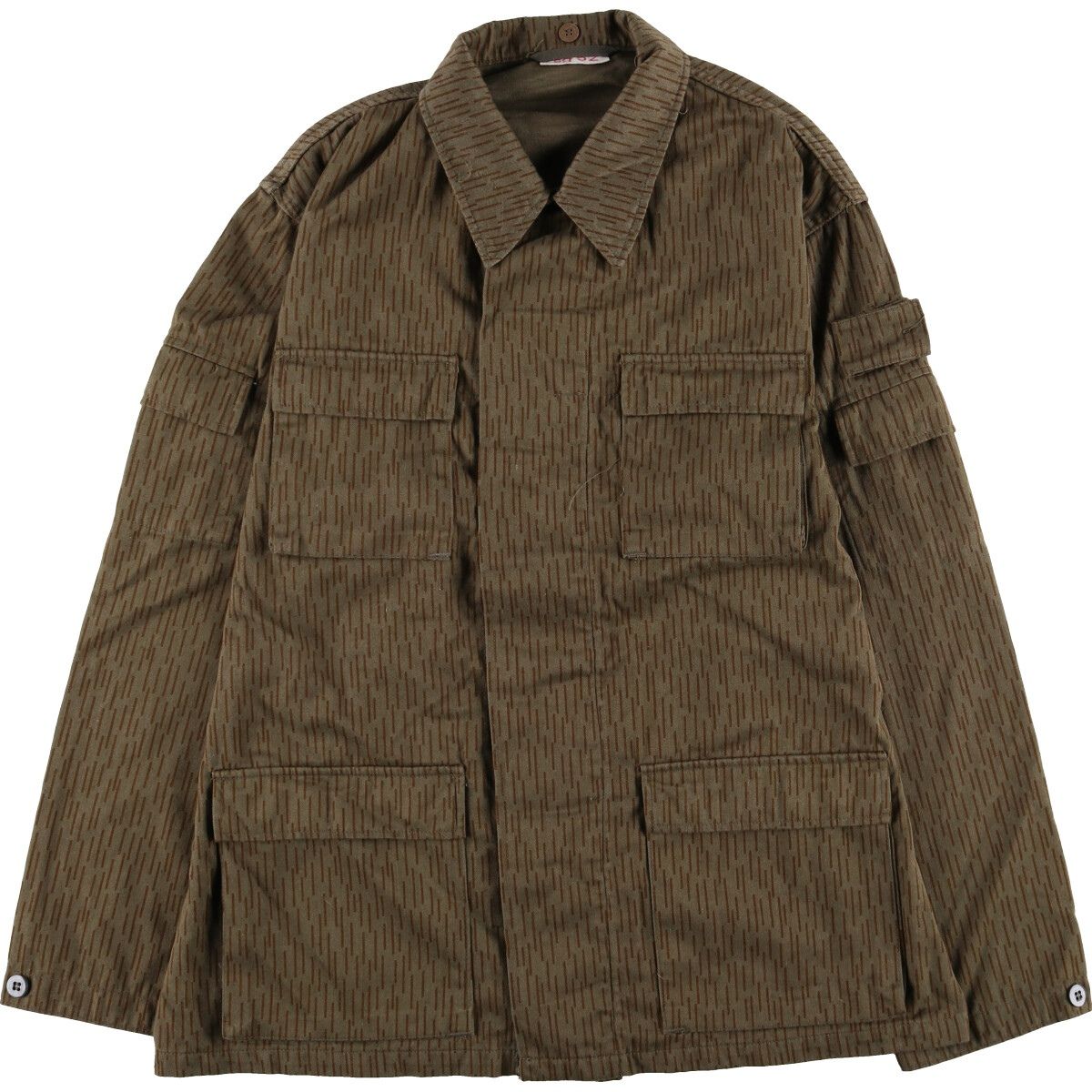 古着 東ドイツ軍実品 レインドロップカモ 迷彩柄 ミリタリー 