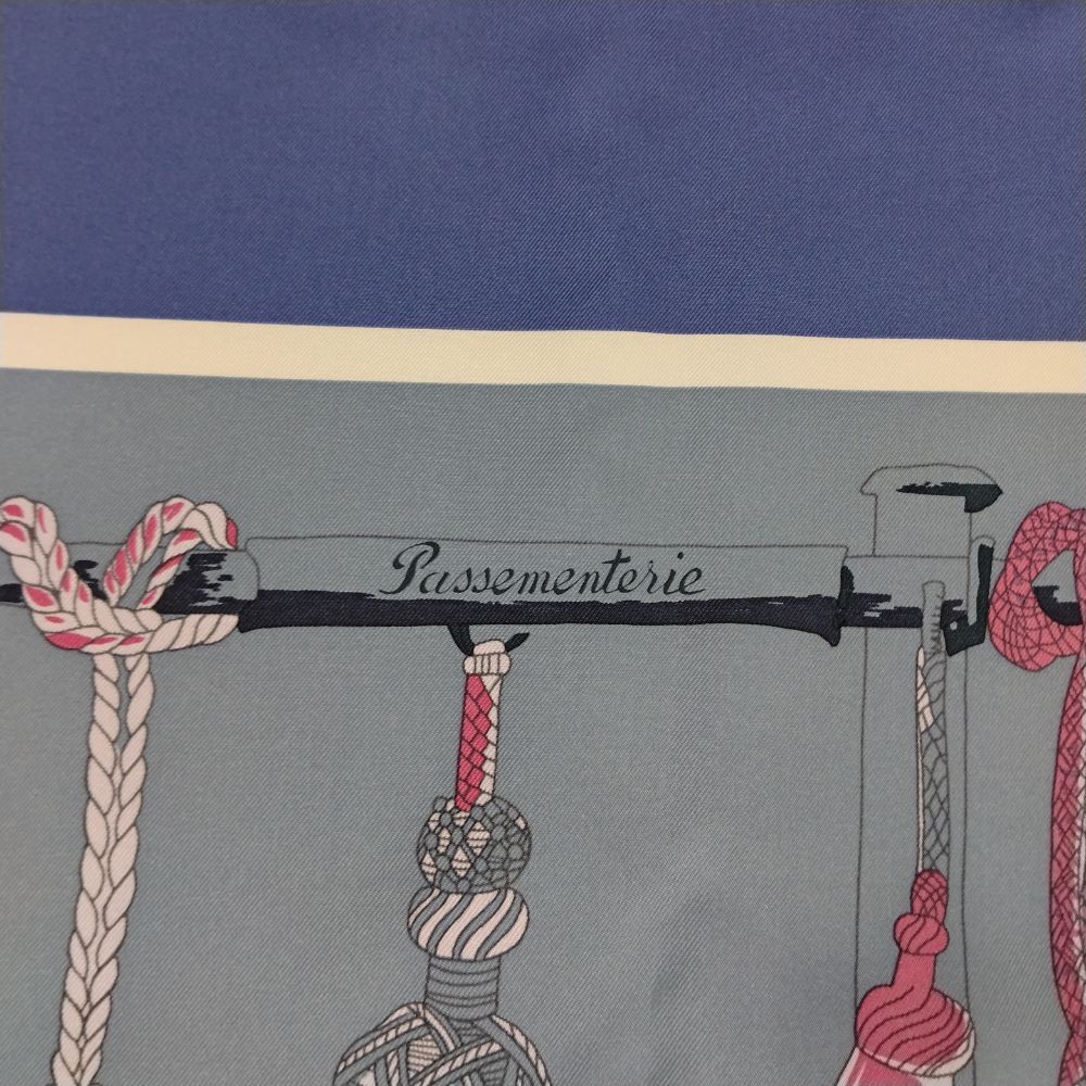 HERMES エルメス シルクスカーフ カレ90 Passementerie 紐飾り