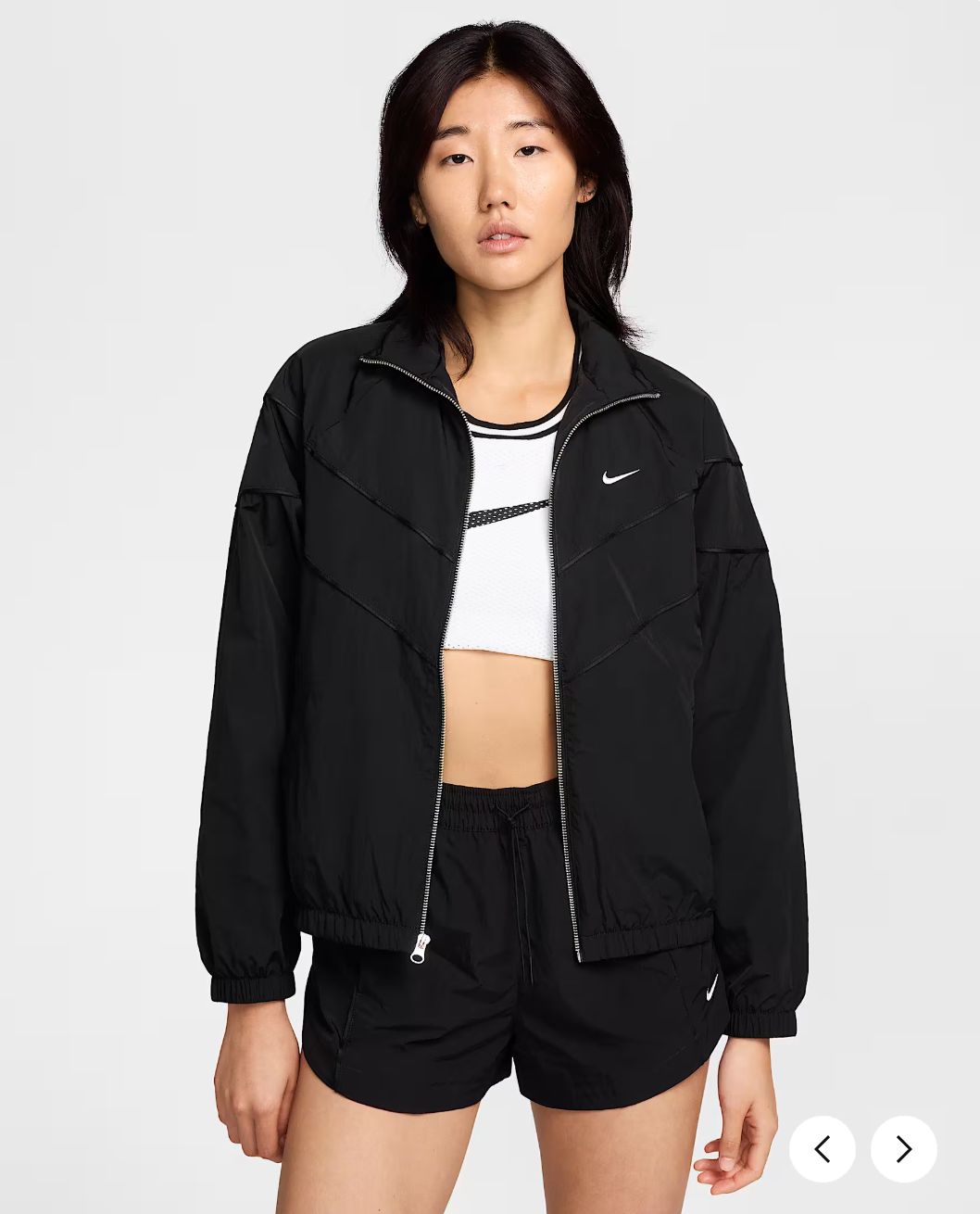 女性 2025 NIKE ナイキ ウィンドランナー レディース ルーズ UV ウーブン ウィンドブレーカー L サイズ