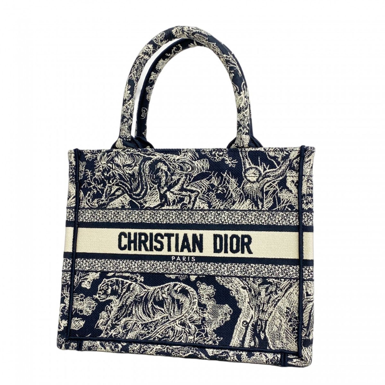 クリスチャン ディオール Christian Dior クリスチャンディオール トートバッグ ブックトート キャンバス ブラックレディース P1448915
