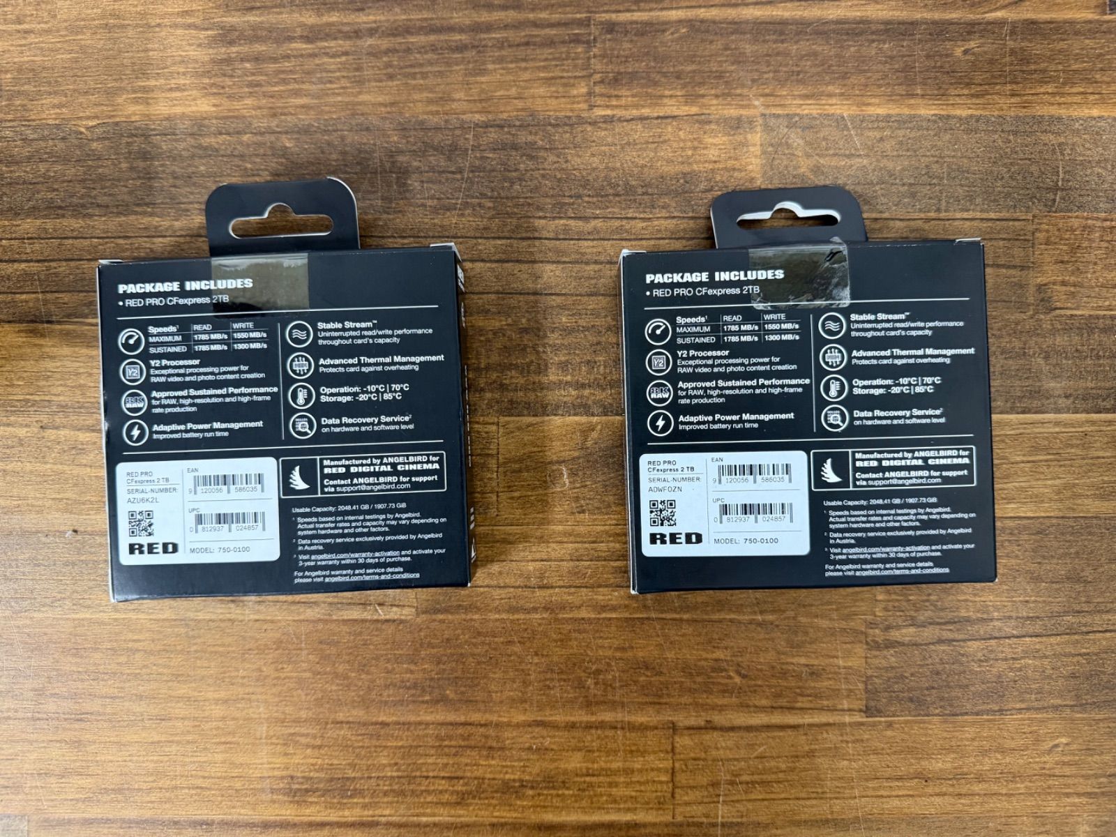 RED純正 ANGEL BIRD CF Express TYPE B Card 2TB x 2