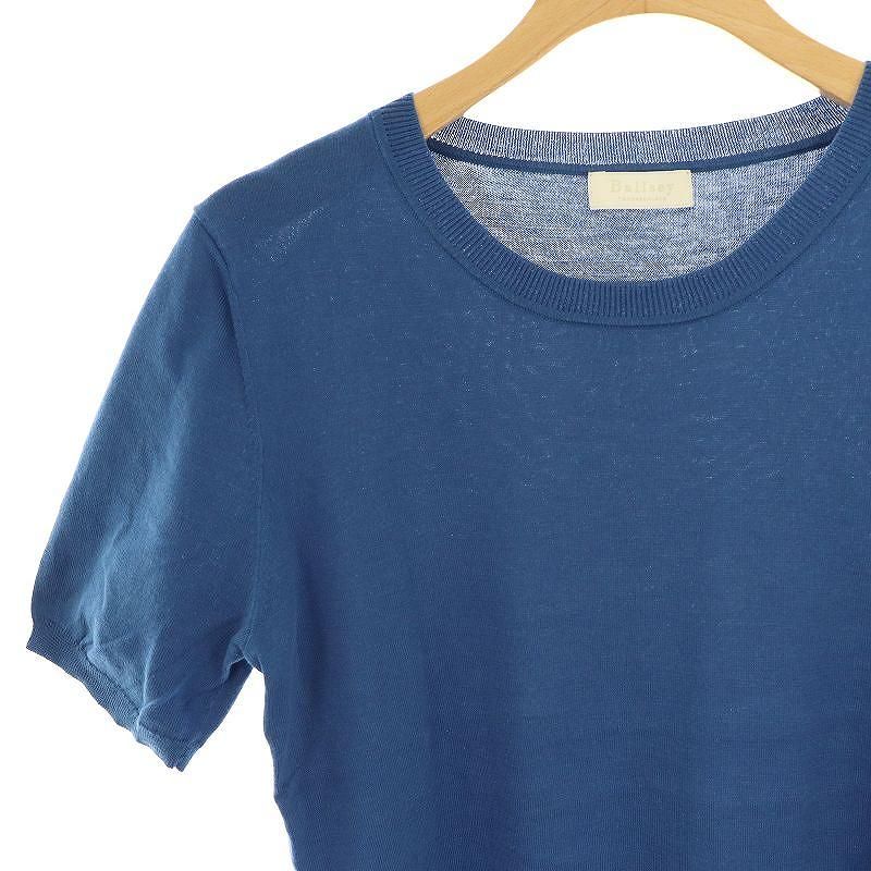 BALLSEY◆半袖カットソー/M/コットン/BLU/無地/11-02-32-02162 セール】 ハイゲージコットン ハーフスリーブプルオーバー