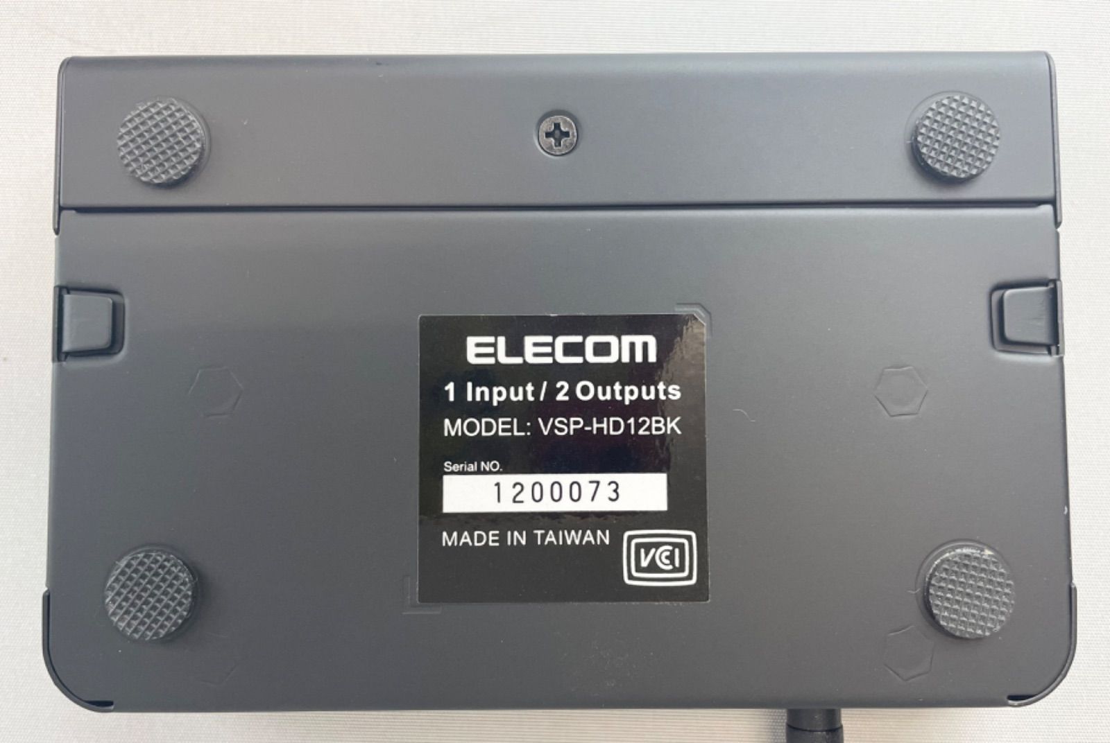 H30OD6 ELECOM エレコム ディスプレイ分配器 VSP-HD12BK 2分配 HDMI対応 4K HDCP対応