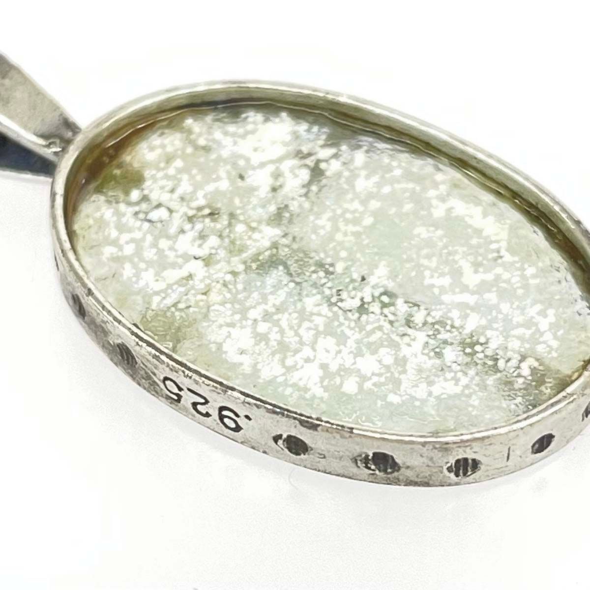 agete アガット SVペンダントトップ ローマンガラス/クロス 925