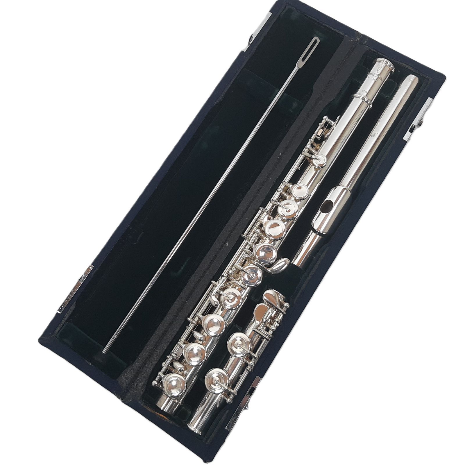 Pearl Flute pf-665 フルート Eメカ パールフルート 頭部管銀製 シルバー ハードケース付き