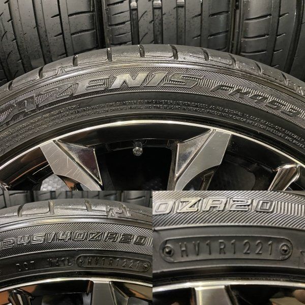 【FALKEN FK453 245/40ZR20】夏タイヤ【RAYS ストラテジーア トリアイナ 20インチ 8.5J5HPCD114.3+38】21年製 アルファード等　(VTF950)