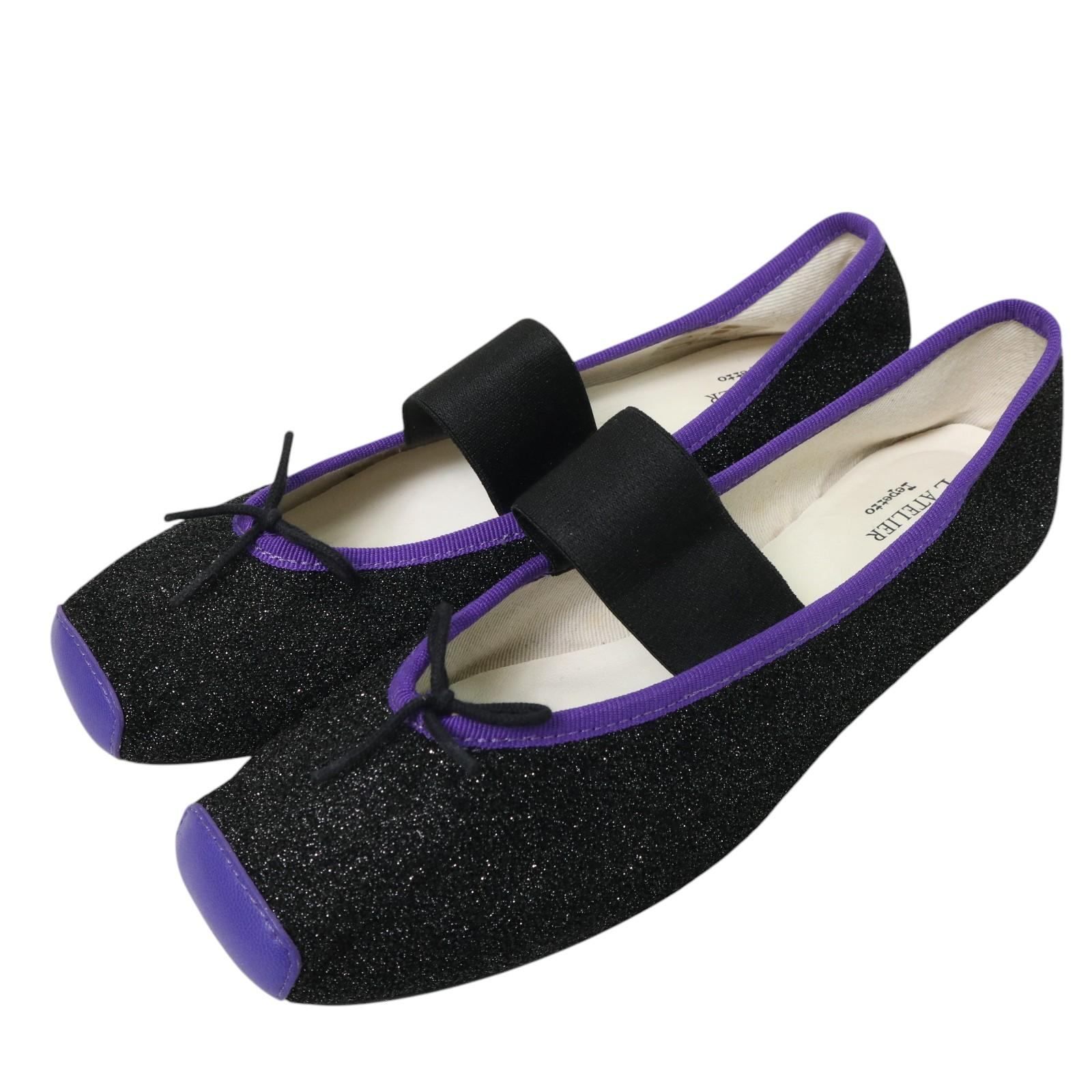 美品　レペット　バレエシューズ　グリッター　40 アトリエレペット グリッター バレリーナシューズ Repetto＊ - メルカリ