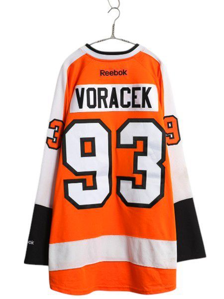 フライヤーズ ホッケー ジャージ メンズ XXL / NHL オフィシャル リーボック アイスホッケー ユニフォーム 長袖シャツ 重ね着 大きいサイズ フライヤーズ ホッケー ジャージ メンズ XXL / NHL オフィシャル