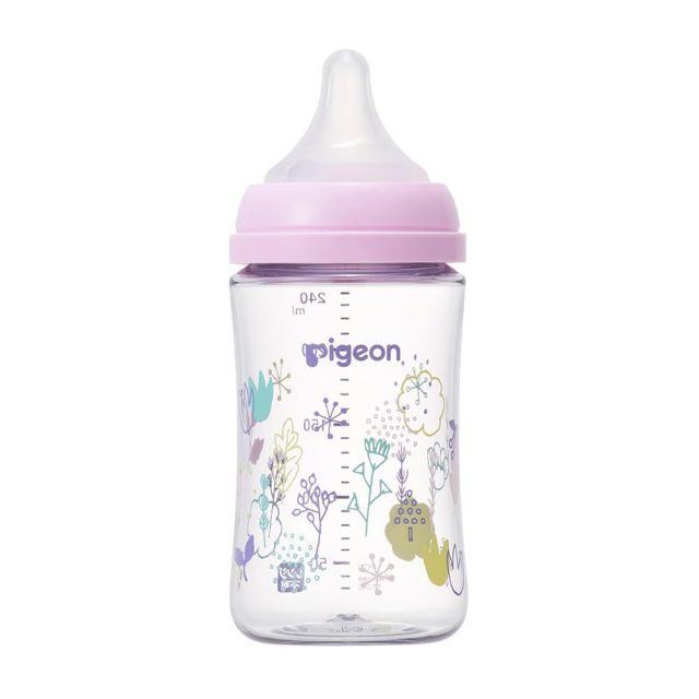  ピジョン 母乳実感 哺乳びん T-Ester (プラスチック製) flower garden 240ml 哺乳瓶