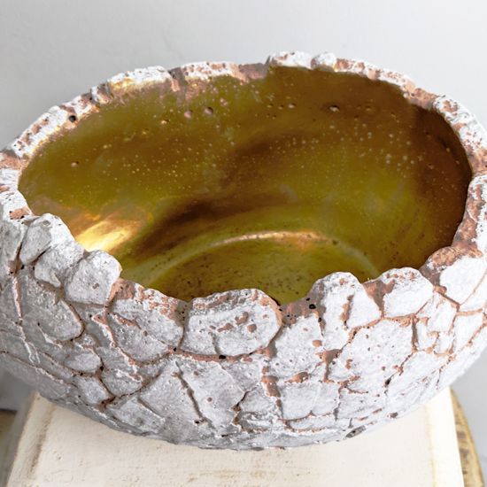 i☆【希少】 植木鉢 卵型 植物容器 鉢 セメント コンクリート 卵