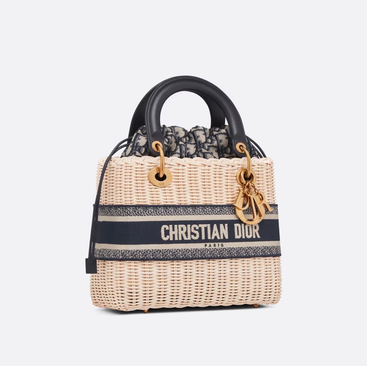 新作 新品 Christian Dior LADY DIOR バッグ ミディアム レディディオール かごバッグ オブリーク