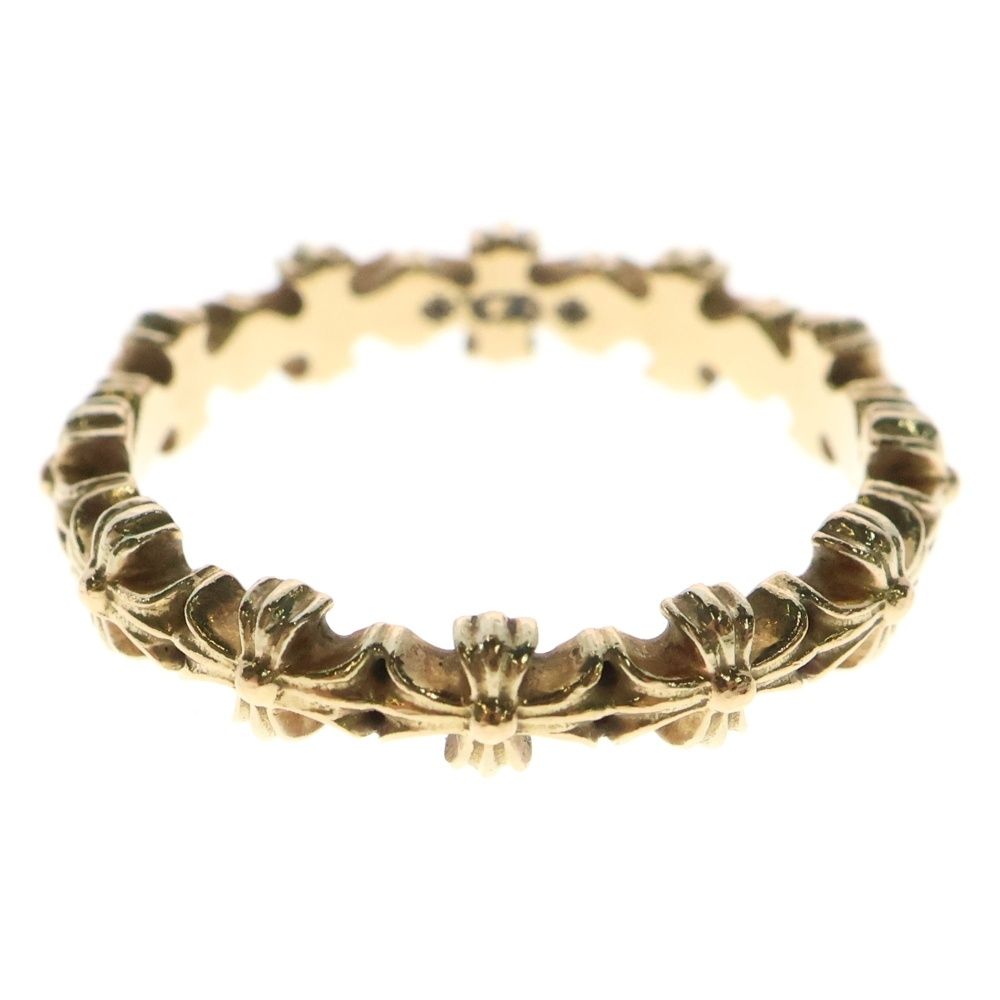 CHROME HEARTS クロムハーツ 22K TINY E CH PLS BAND タイニーECHプラスバンド リング ゴールド