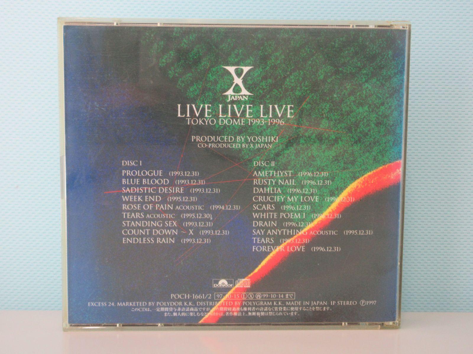 71-b-B LIVE LIVE LIVE TOKYO DOME 1993-1996 XJAPAN 4988005207449 - メルカリ