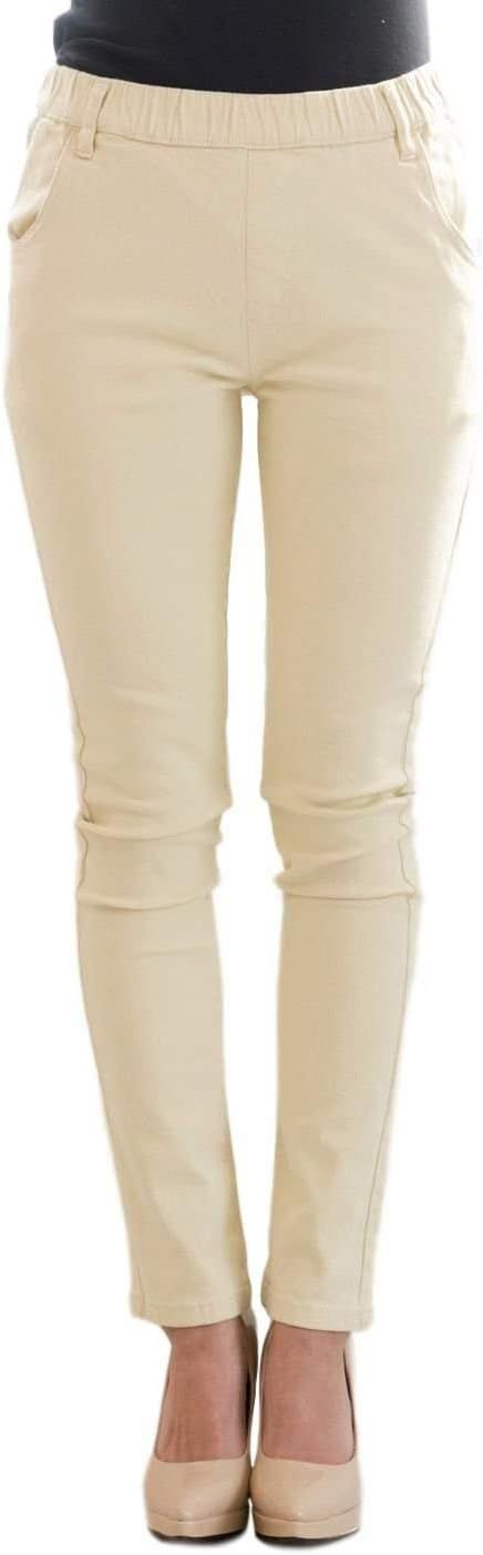 (アスペルシオ) aspersio レディース ゴム ウエスト ツイル スキニー パンツ ストレッチ 綿パン コットン 綿100 キレイメ オシャレ 大きいサイズ 綿 サルエル ウエストゴム 9分丈 オオキイ ユッタリ クロップド チノパン ロング ワイド シ