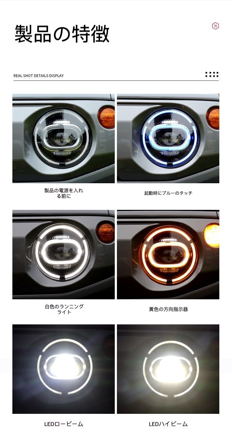 LEDヘッドライト 近遠光