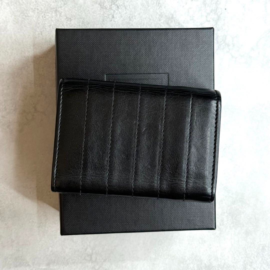 極美✨サンローラン 二つ折り財布財布 YSL キャビアスキン カサンドラ