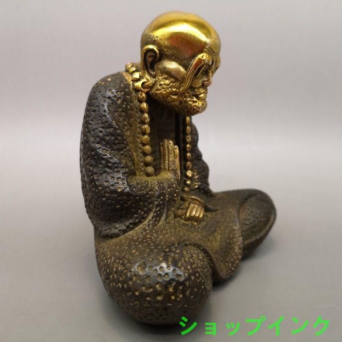 仏教美術 仏像 達磨祖師仏像 招財 開運 風水 銅製品 工芸品 置物