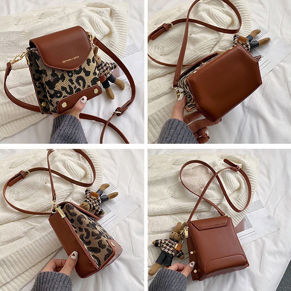 デニムリメイク♡ミニ財布 ショルダー、ミニポーチセット♡ヒョウ柄 ハンドメイド デニムリメイクミニ財布 ショルダー、ミニポーチセットヒョウ柄