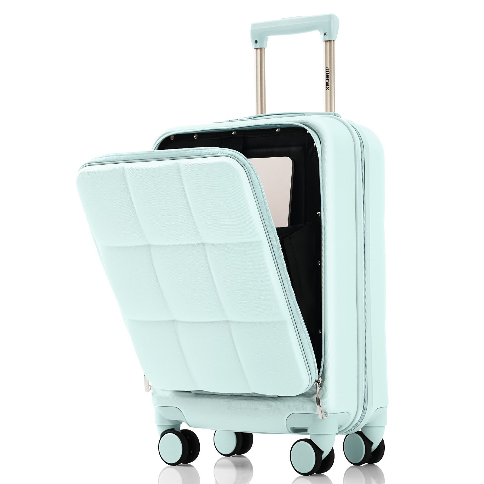 スーツケース｜フロントオープン｜機内持ち込み｜軽量｜USBポート｜TSAロック｜1-3泊対応｜N510P210764L