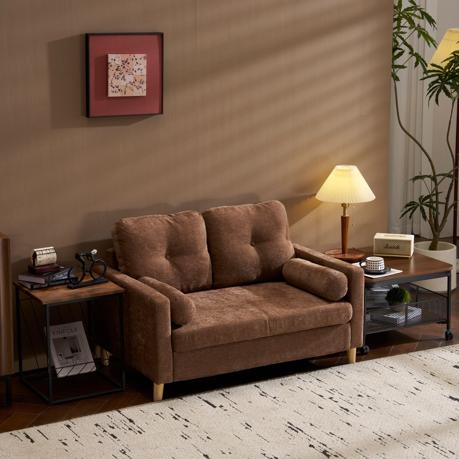 ソファ 二人掛け カウチ 枕付き ソファー おしゃれ 柔軟 ふわふわ 取付 な脚 柔軟な背もたれ 取り外し な背もたれ コンパクト 一人暮らし NEXPOTALLINN_EU