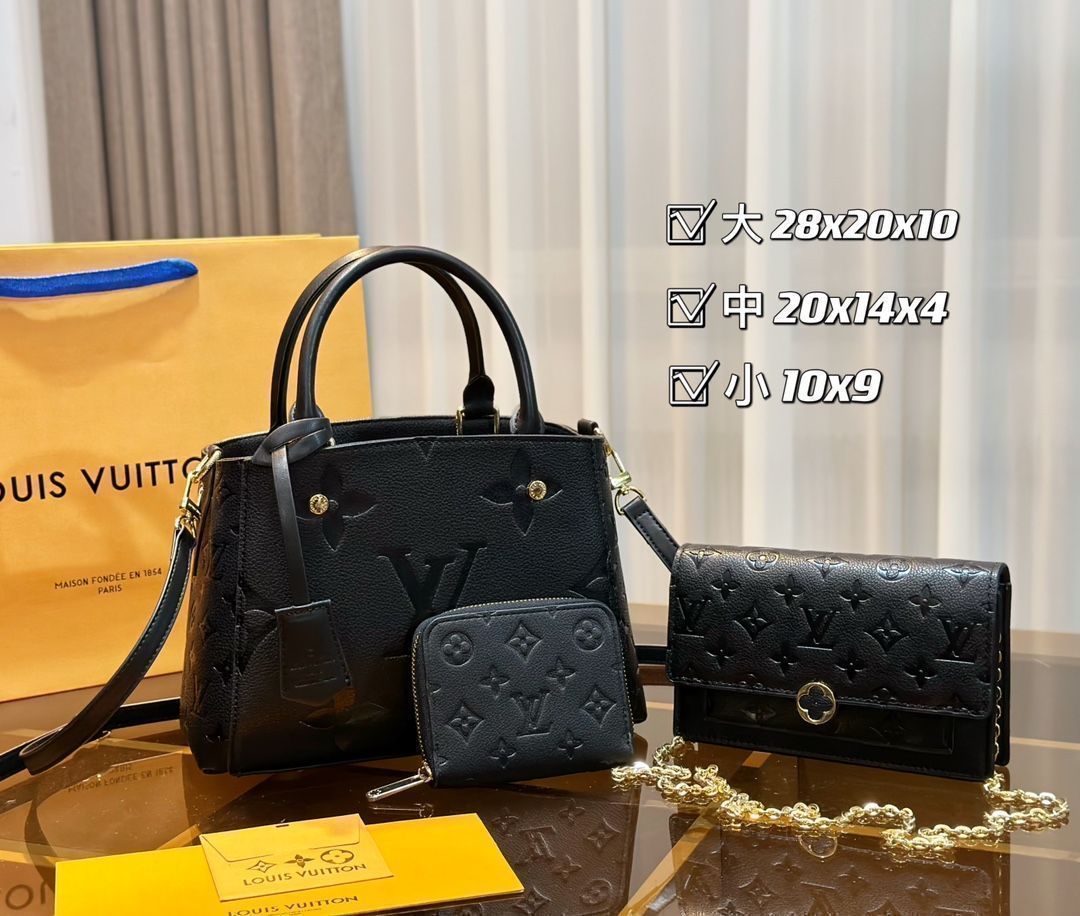極美品　ルイヴィトンハンドバッグ　財布キーホルダー3点セット　濃いパープル白 ☆美品☆LOUIS VUITTON ルイヴィトン ショルダーバッグ