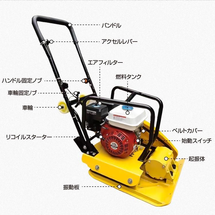 中折れハンドル ゴムマット付き