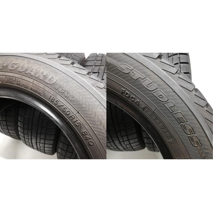 185/60R15 ヨコハマタイヤ アイスガード iG30 中古スタッドレス - メルカリ
